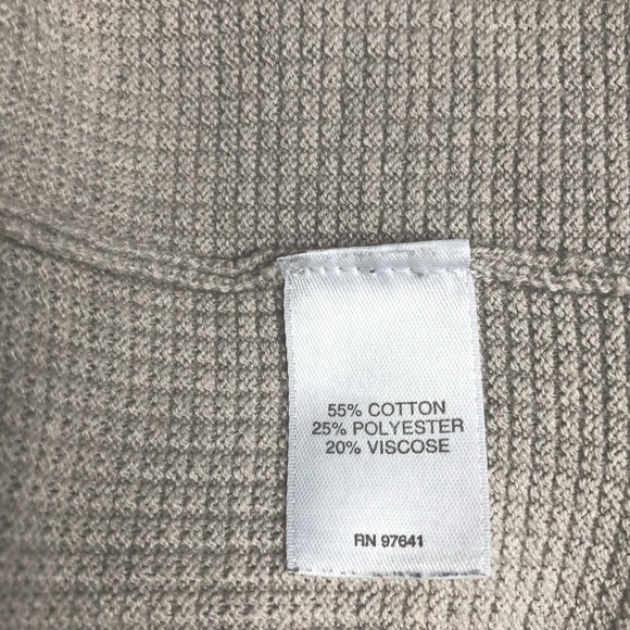 J. Jill Pure Beige Waffle Knit Pullover Hoodie Size Medium Petite - Picture 7 of 7